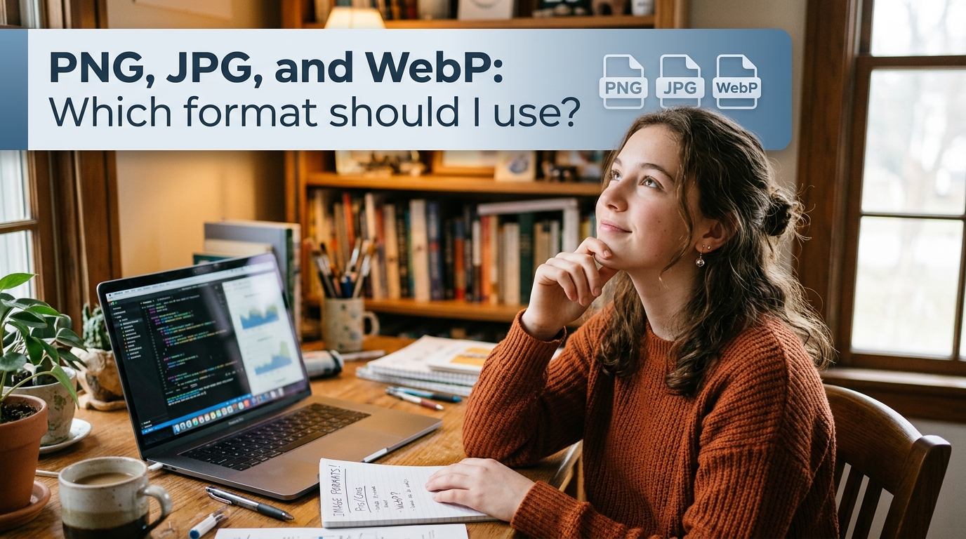 PNG vs JPG vs WebP: Which Format Should You Use
