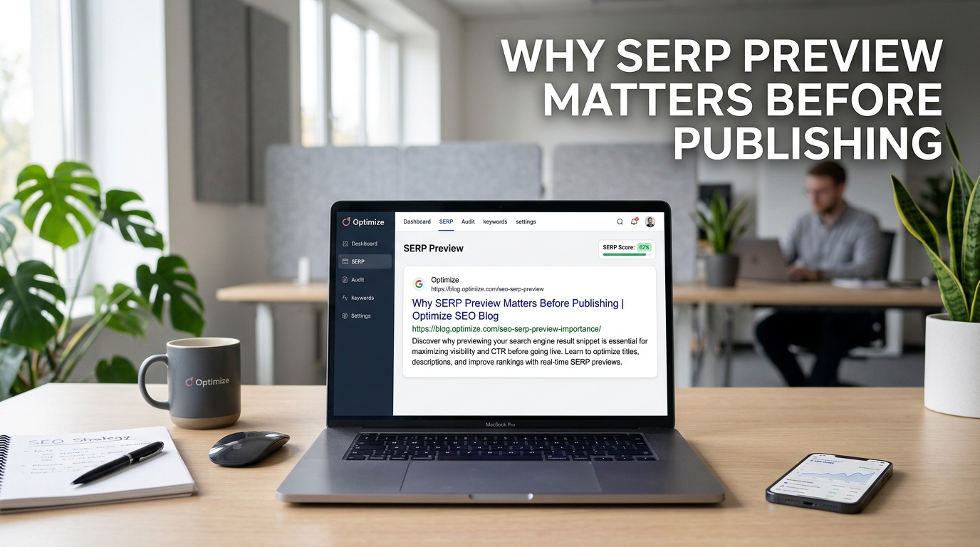 Why SERP Preview Matters Before Publishing a Page