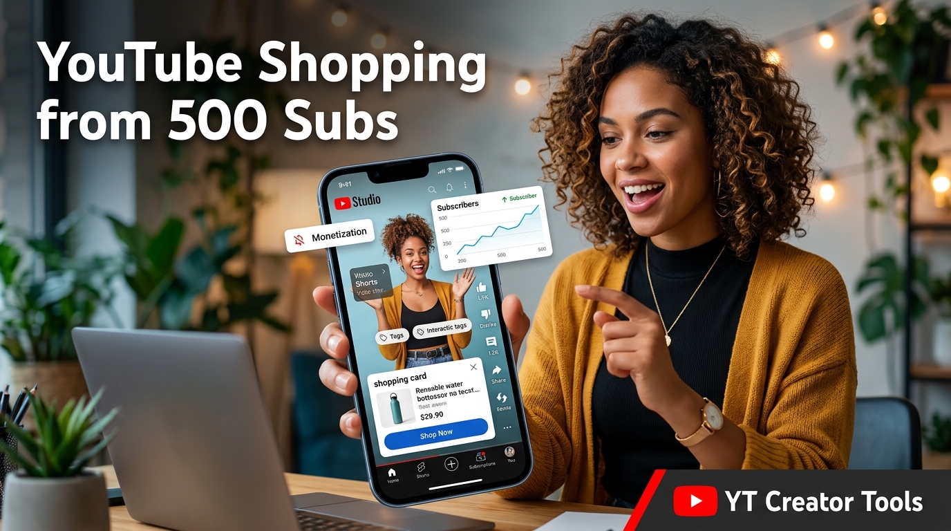 YouTube Shopping Is Now Open to Channels with 500 Subscribers